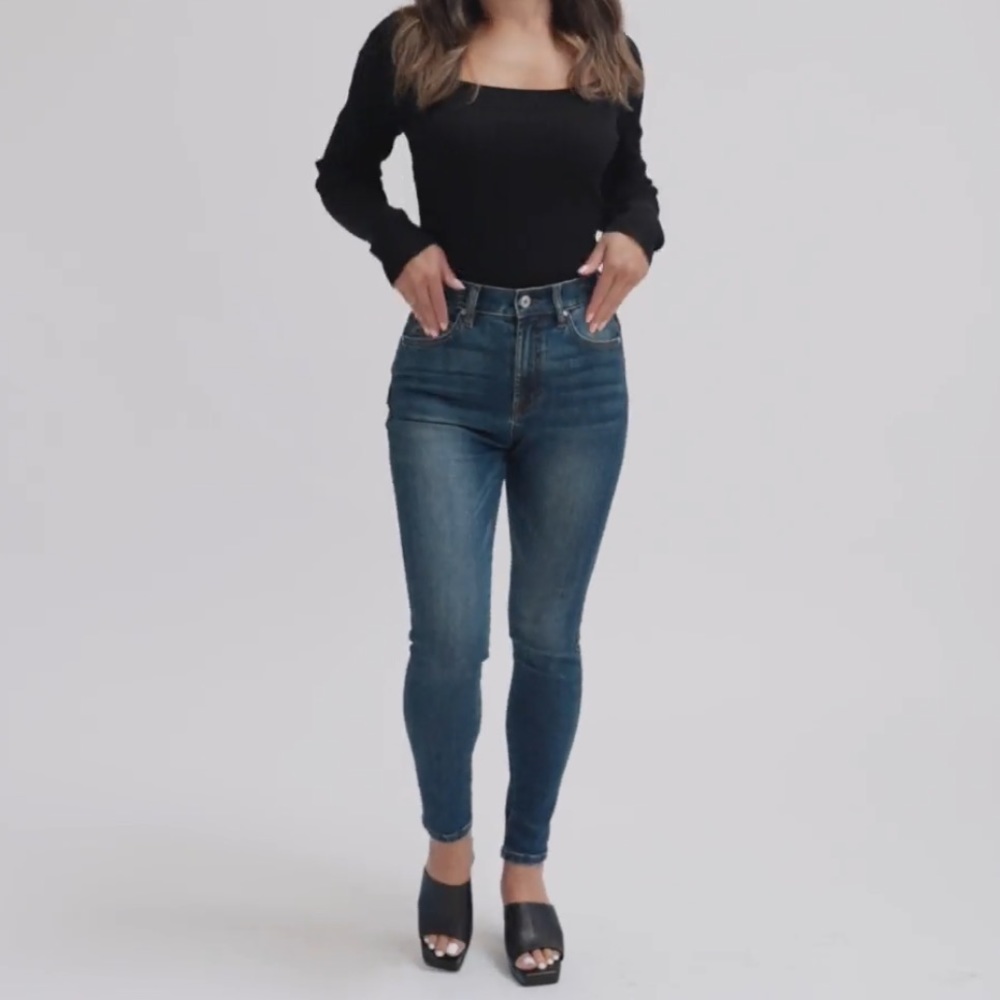 Sene Air Skinny Jeans in Sur Blue Mid Rise